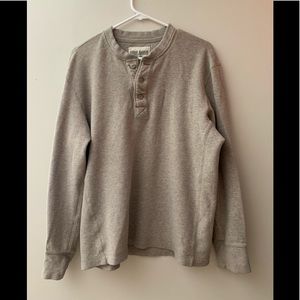Eddie Bauer sand color waffle knit top